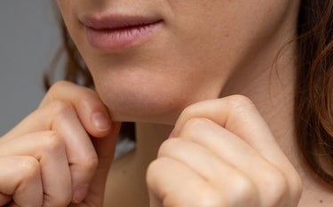 Pele do rosto flacida